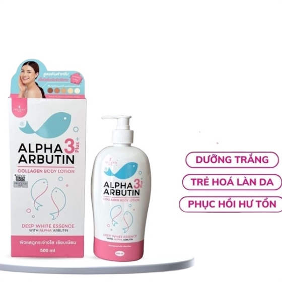 Kem dưỡng body Alpha Arbutin 3Plus 500ml - Hộp