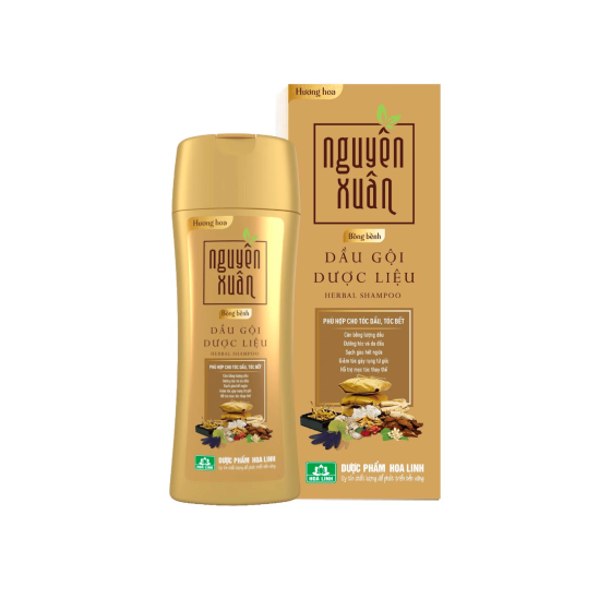 Dầu Gội Dược Liệu Nguyên Xuân Dưỡng Tóc Bồng Bềnh Chai 250ml