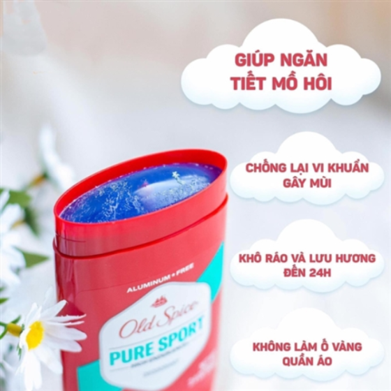 Lăn khử mùi nam Old Spice Pure Sport (85g) - USA - Cây