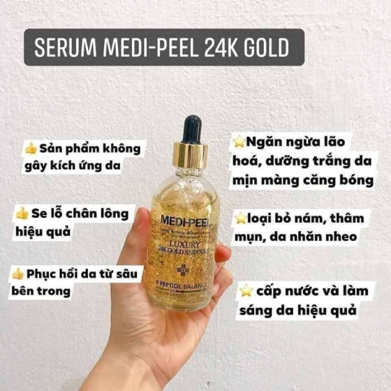 Tinh chất ngăn ngừa lão hóa Medi Peel Luxury 24K Gold Ampoule 100ml