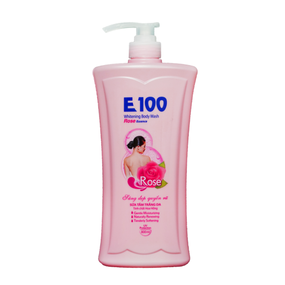 Sữa Tắm E100 800ml Màu Hồng Rose