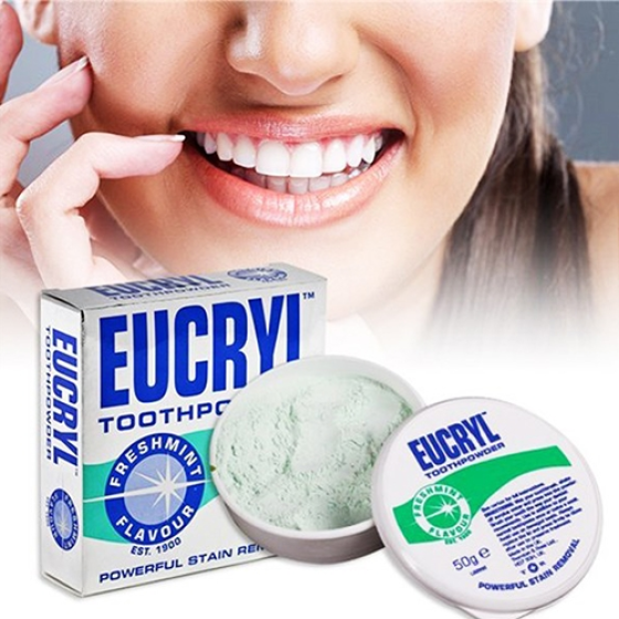 Bột Trắng Răng Eucryl Làm Sáng Hương Bạc Hà 50g
