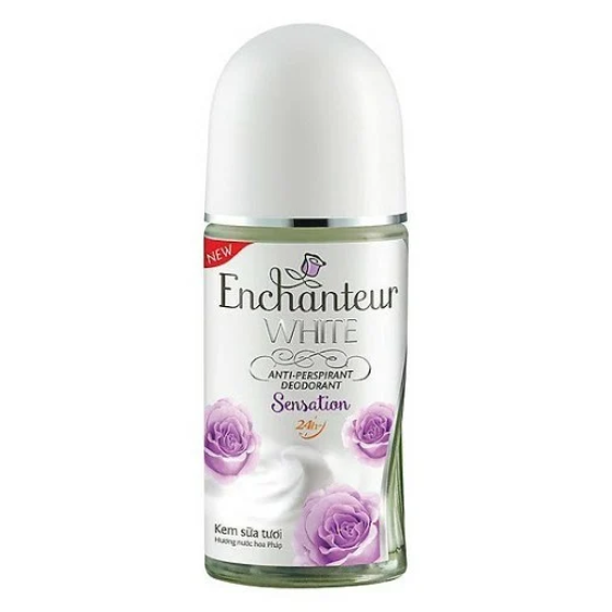 Lăn khử mùi Enchanteur Sensation kem sữa tươi 50ml