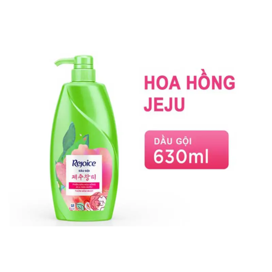 Dầu gội chống xơ rối Rejoice phiên bản hoa hồng Jeju Hàn Quốc 630ml