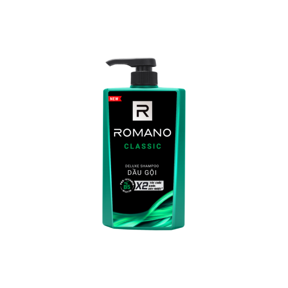 Dầu gội hương nước hoa Romano Classic tóc chắc khoẻ 650g