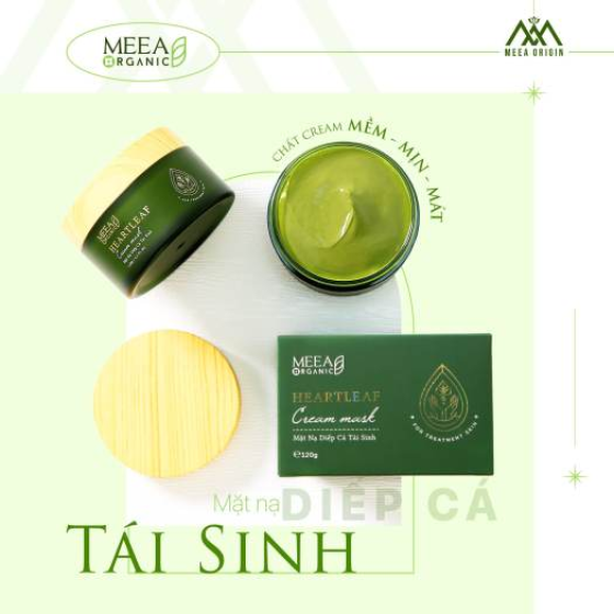 Mặt nạ diếp cá tái sinh da MeeA Organic Heartleaf Cream Mask 120g