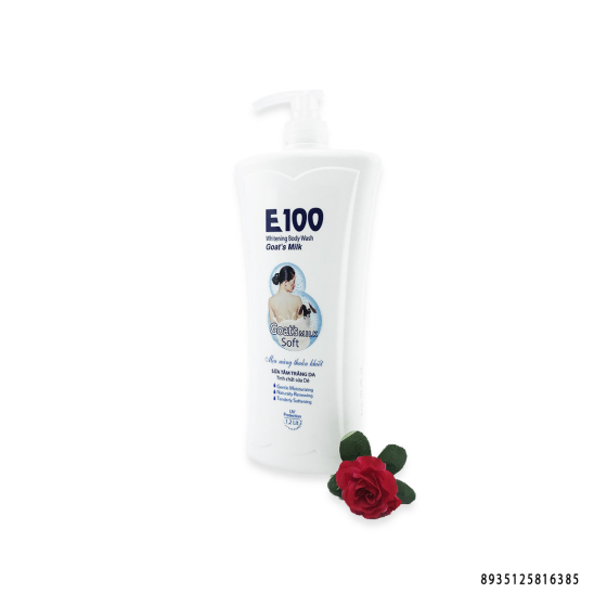 1,2 Lít Sữa Tắm E100 Tinh Chất Sữa Dê Làm Trắng Da Chính Hãng.
