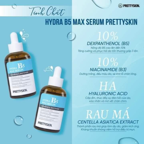 Serum Hydra B5 max PrettySkin Dưỡng Ẩm Phục Hồi