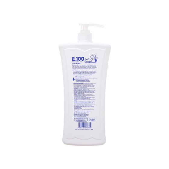 1,2 Lít Sữa Tắm E100 Tinh Chất Sữa Dê Làm Trắng Da Chính Hãng.