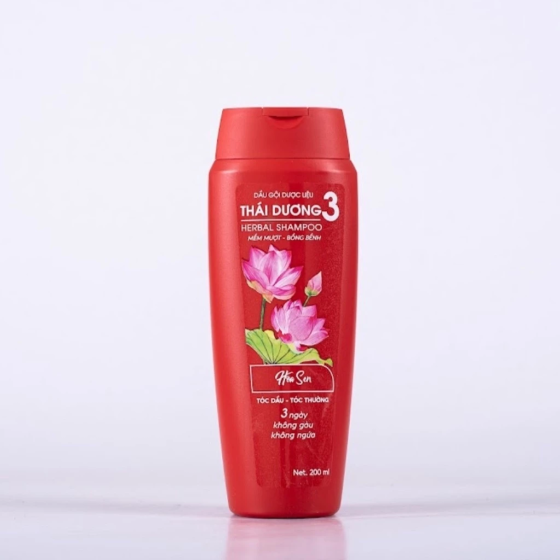 Dầu Gội Dược Liệu Thái Dương 3 Hương Hoa Sen 200ml 