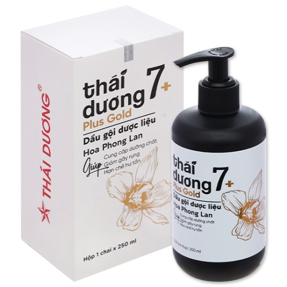 Dầu Gội Dược Liệu Thái Dương 7+ Plus Gold Hoa Phong Lan