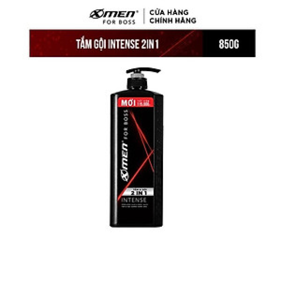 Tắm Gội X-Men For Boss Intense 2in1 Hương Trầm Nội Lực 850g
