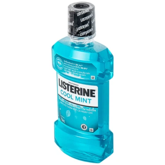 Nước súc miệng Listerine Cool Mint 750ML ngừa sâu răng diệt khuẩn giữ hơi thở thơm mát dài lâu