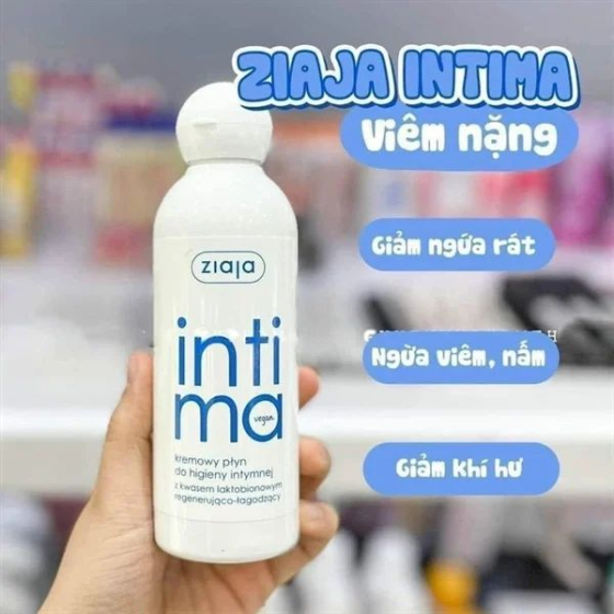 Dung Dịch Vệ Sinh Ziaja Intima Xanh Nhạt Viêm Vừa Đến Nặng, Bổ Sung Axit Lactobionic 200ml