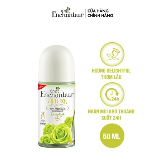 Lăn khử mùi hương nước hoa Enchanteur Deluxe Delightful 50ml 