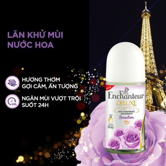 Lăn Khử Mùi Enchanteur Charming Hương Nước Hoa 50ml