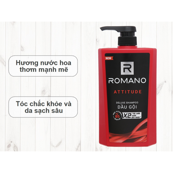 Dầu gội hương nước hoa Romano Attitude tóc chắc khoẻ 650g