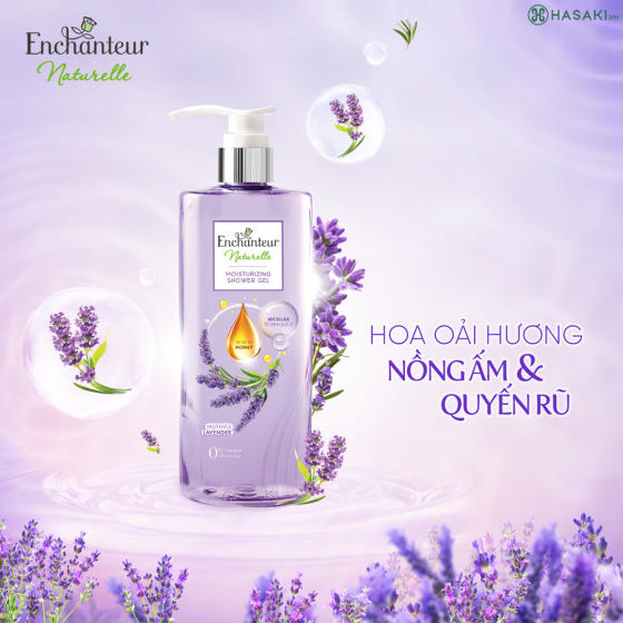 Sữa Tắm Enchanteur Dưỡng Da Thiên Nhiên Lavender 510g