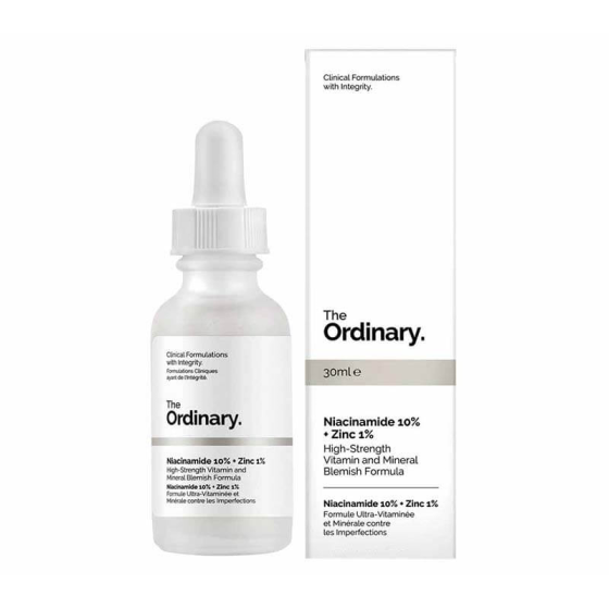 Tinh chất trị mụn, se khít lỗ chân lông The Ordinary Niacinamide 10% + Zinc 1%