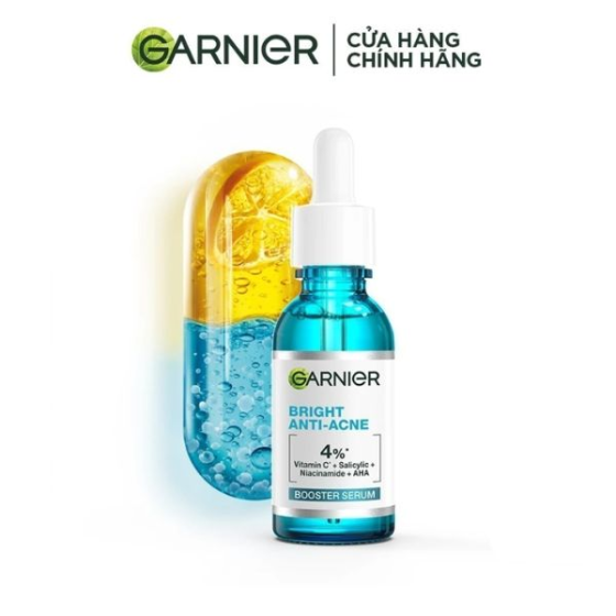 Tinh Chất Garnier Giảm Mụn Mờ Thâm Cho Da Dầu, Mụn 30ml 