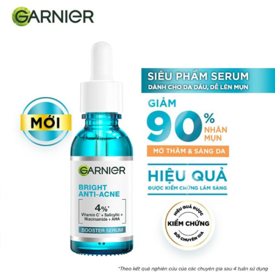 Tinh Chất Garnier Giảm Mụn Mờ Thâm Cho Da Dầu, Mụn 30ml 