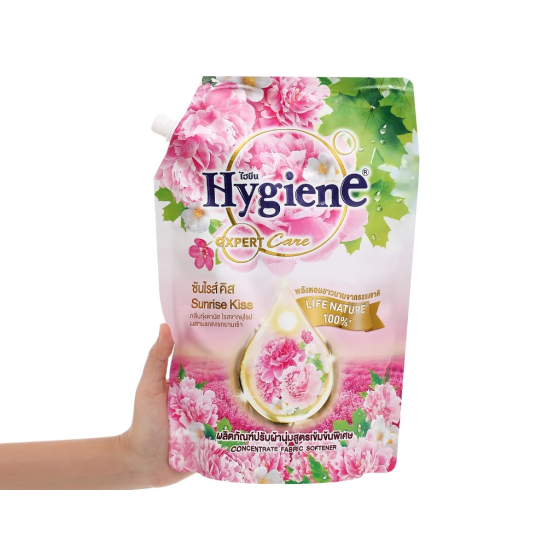 Nước xả vải Hygiene Hồng Natural túi 1.3L Hàng công ty
