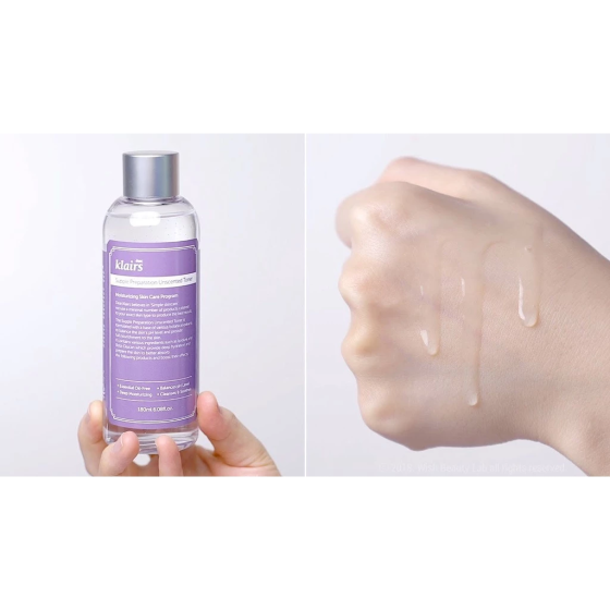Toner Klairs không mùi 180ml