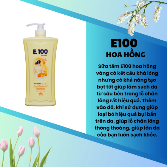 8935125818143 - SỮA TẮM E100 CHIẾT XUẤT SỮA DÊ 1L2