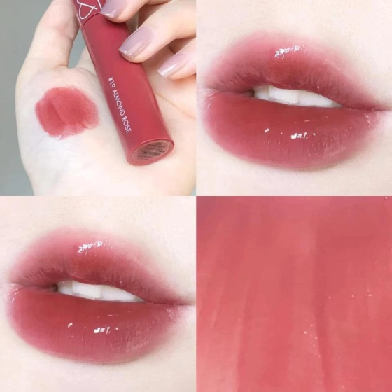 Son Bóng Romand Juicy Lasting Tint 19 Almond Rose 5.5g màu cánh hồng khô