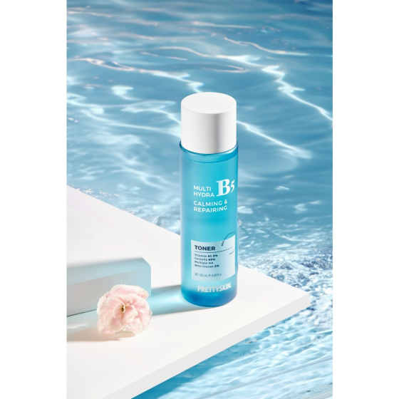 NƯỚC HOA HỒNG PHỤC HỒI DƯỠNG TRẮNG PRETTYSKIN MULTI HYDRA B5 CALMING & REPAIRING TONER