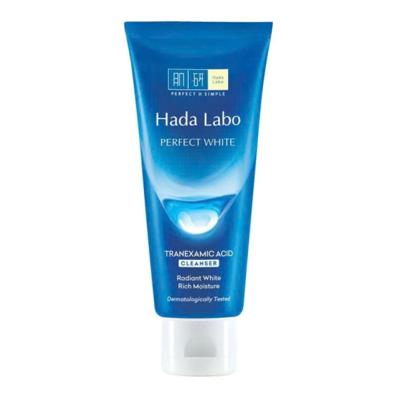 Sữa rửa mặt dưỡng trắng Hada Labo Perfect White Tranexamic Acid Cleanser 80g