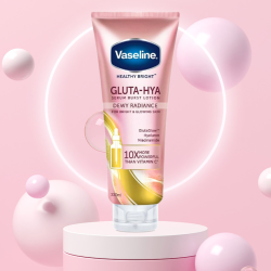 Sữa Dưỡng Thể Vaseline Gluta-Hya Serum Burst UV Lotion Dewy Radiance Sáng Da Chuyên Sâu Ban Đêm 330ml