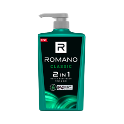 Tắm gội 2 trong 1 hương nước hoa Romano Classic 650g