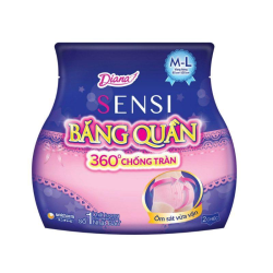 Băng Vệ Sinh Diana Dạng Quần Ban Đêm Size M-L 2 Chiếc/Gói
