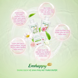 Dung dịch vệ sinh phụ nữ thảo dược Emhappy New