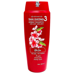Dầu Gội Dược Liệu Giảm Gàu Thái Dương 3 Hương Hoa Đào 200ml