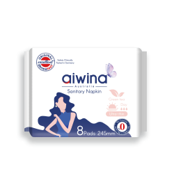 Băng Vệ Sinh AIWINA Ban Ngày Hương Trà Siêu Mỏng Cánh 24,5cm
