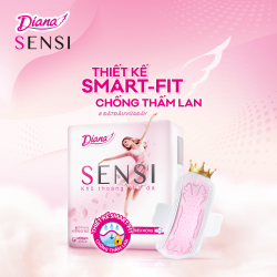 Băng Vệ Sinh Diana Sensi Siêu Mỏng Không Cánh 8 Miếng/Gói