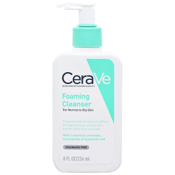 Sữa Rửa Mặt CeraVe Sạch Sâu Cho Da Dầu Mụn 236ml Foaming Cleanser thương hiệu Mỹ