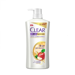 Dầu gội sạch gàu ngứa và vi khuẩn suốt 48 giờ Clear 630g (612ml)