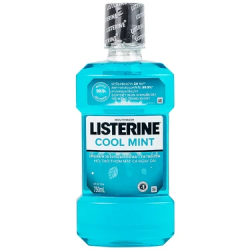 Nước súc miệng Listerine Cool Mint 750ML ngừa sâu răng diệt khuẩn giữ hơi thở thơm mát dài lâu