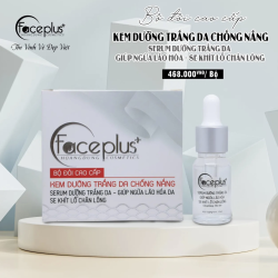 Bộ đôi cao cấp Faceplus+ Kem Dưỡng Trắng Da Chống Nắng 25g