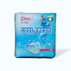 Băng Vệ Sinh Diana Sensi Cool Fresh Siêu Mỏng Cánh 8 Miếng