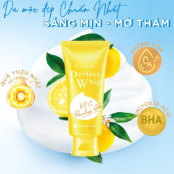 Sữa Rửa Mặt Senka Dưỡng Sáng Mờ Thâm 100g Perfect Whip Vit C