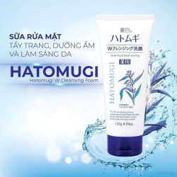 Sữa Rửa Mặt Ý Dĩ Sáng Da Hatomugi Nhật Bản 130G