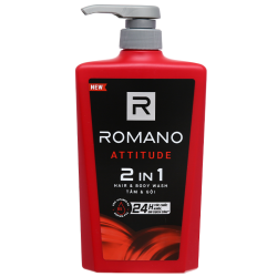 Tắm gội 2 trong 1 hương nước hoa Romano Attitude 650g