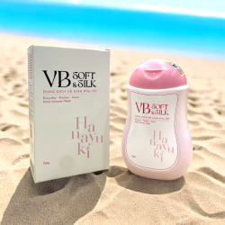 Dung Dịch Vệ Sinh Phụ Nữ VB Soft Silk Màu Hồng Hana chính hãng DDVS Hanayuki 