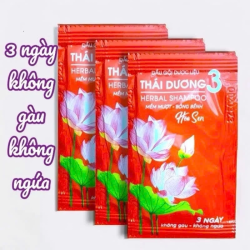 Dầu gội dược liệu Thái Dương 3 1 dây 10 gói hương hoa sen