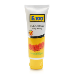 Sữa Rửa Mặt Nghệ E100 Hạt Massage 100G