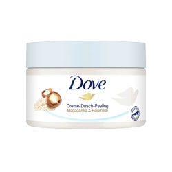 Tẩy Tế Bào Chết Body Dove Creme Dusch Peeling Macadamia & Reismilch 225ml